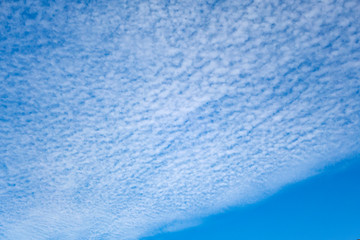 Blue sky cloud in winter for background texture