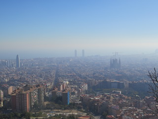 Barcelona ciudad contaminación polución