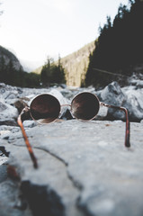 sunglasses in trail