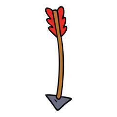 cartoon doodle of an arrow