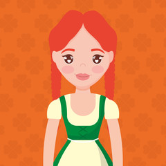 irish woman antique character