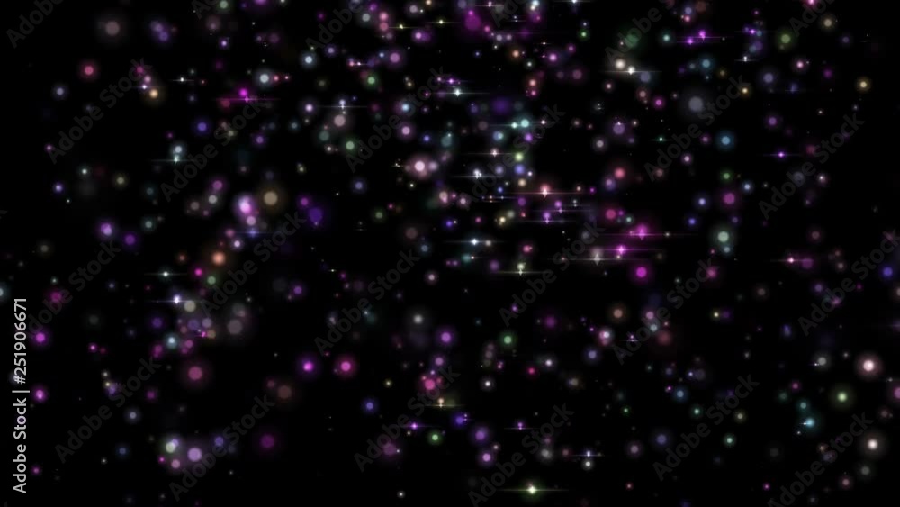 Poster abstract festive colorful motion background with defocused round glowing bokeh lights. particle shin