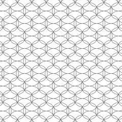 Flower of Life Variation - Seamless Vector Sacred Geometry Patterns For Layer Masks Black