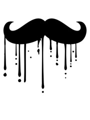 graffiti tropfen stempel mustache schnurrbart zeichen symbol rasieren bart wachsen lassen rasierer clipart logo design