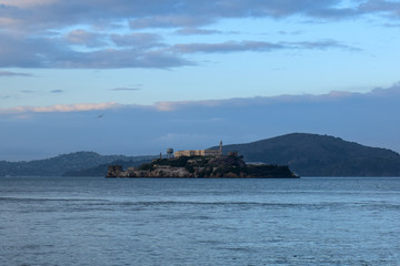 Alcatraz Island from San Francisco Fisherman's Wharf