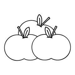 line drawing cartoon juicy apple