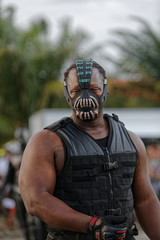 BANE  super-vilain à la parade du littoral de Kourou en Guyane française