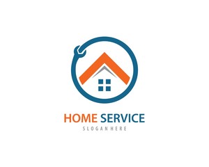 Home service logo vector