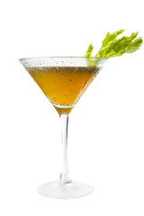 Chia seed and kombucha cocktail