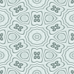 Abstract seamless geometric pattern, engraved embroidery design