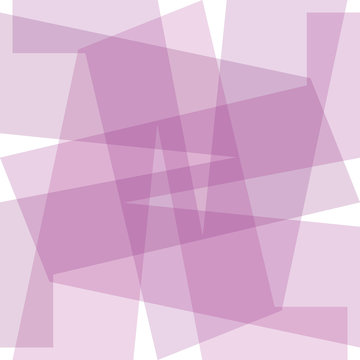 Transparent geometric figure, glass fractal, polygonal background