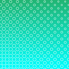 Light turquiose colors, vector modern geometrical circle abstract background. Dotted texture template. Geometric pattern in halftone style with gradient.