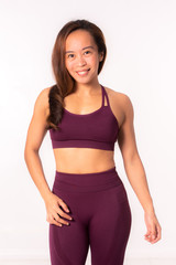 Filipino girl in gym wear