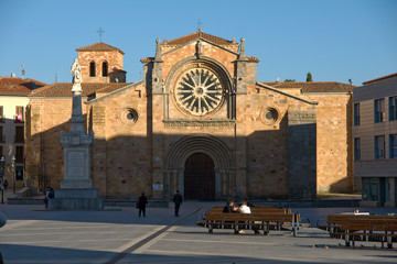 Fototapeta na wymiar Parroquia De San Juan Bautista,Avila,Castilla-Leon,Spain