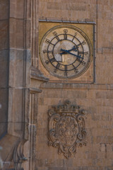 Catedral,reloj,Salamanca,Castilla-Leon,Spain