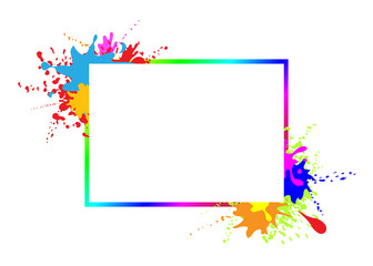 frame on splash color