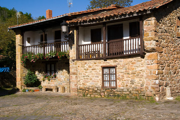 typical house. Barcena la Mayor, Cantabria, Spain