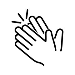 Fototapeta na wymiar Clapping hand icon