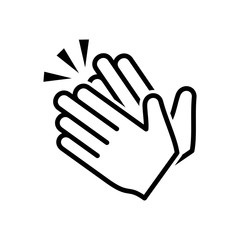 Clapping hand icon