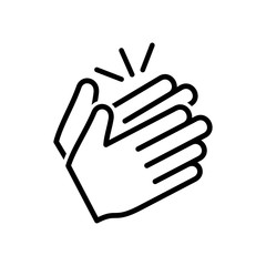 Clapping hand icon
