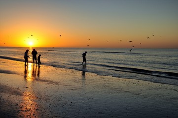Fototapeta na wymiar Sunset on Sanibel Island, Florida