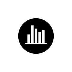 Graph Icon in trendy flat style isolated on white background. Chart bar symbol for your web site design, logo, app, UI. Vector illustration, EPS10. - Vector