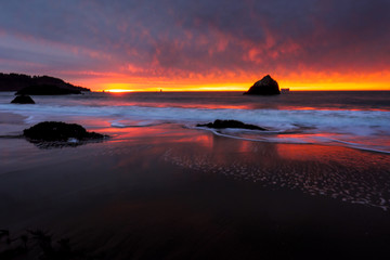 Naklejka na ściany i meble San Francisco Sunset Beach