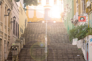 Escadaria no Centro de Florianópolis