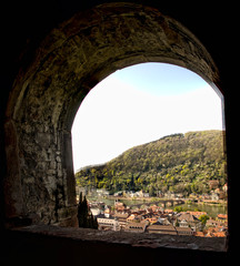 Heidelberg Castle and old bridge, Heidelberg. Baden-WŸrttenberg. Germany