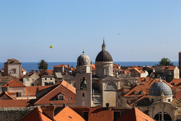 View of Dubrovnik's old town from the wall