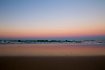 sunset on beach
