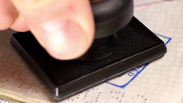 put a stamp in the passport: Free visa, canceled