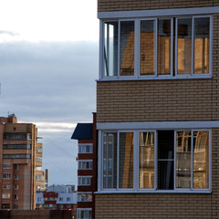 view from the balcony on the opposite building