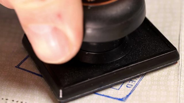 put a stamp in the passport: Japan visa, canceled