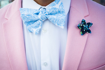 Colorful Suit and Tie Mens Combo for Derby Close Up