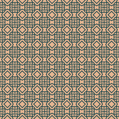 Vector Seamless Geometric Patterns In Pastel Colors. Endless Texture Can Be Used For Paper Or Scrapbooking. Brown green color