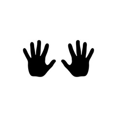 Hand silhouette icon