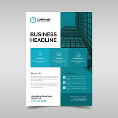 Corporate business flyer template