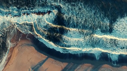 Venice beach sunrise. aerial shot, 4K - Powered by Adobe