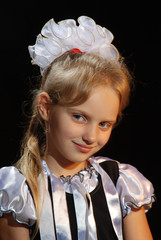 portrait of a schoolgirl