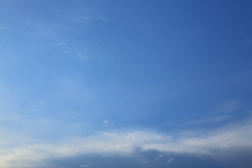 white cloud on clear blue sky background