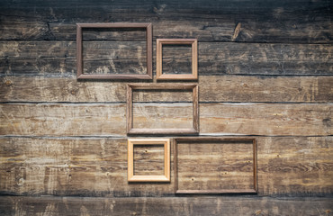 frames on old, wall