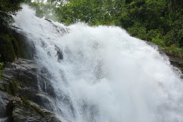 Fototapeta na wymiar waterfall in nature forest, beautiful landscape