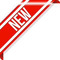 New Ribbon Banner Vector, Illustration