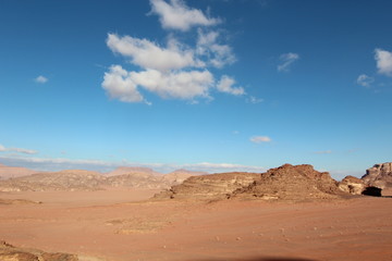 Obraz na płótnie Canvas desert landscape sand sky background travel