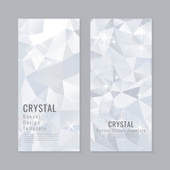 Crystal textured background collection