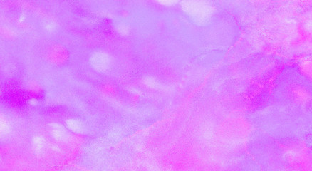 Light smooth purple and pink watercolor brush background. Soft pastel ink color hand drawn glow aquarelle smudge illustration. Abstract paper textured pattern for vintage design, retro card template