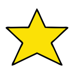 cute cartoon gold star