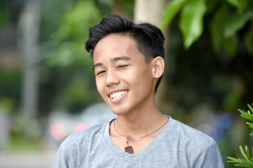 Filipino Boy And Happiness