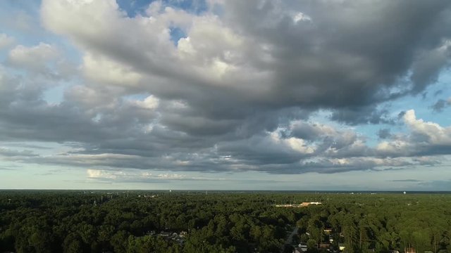 Aerial Time Lapse of Clouds 